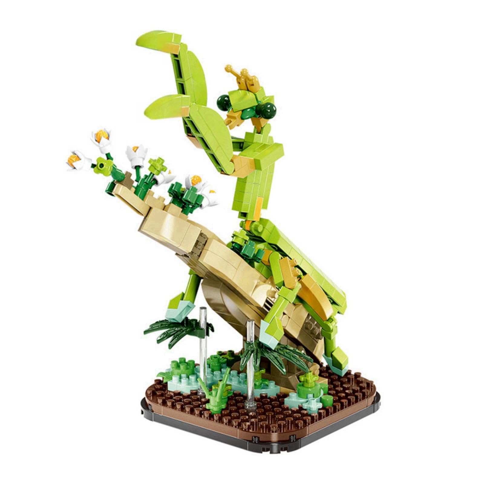 JVAVNE Insect Animal Building Blocks Set, Mantis Cute Building Toy, Mini Animals Building Bricks Kits