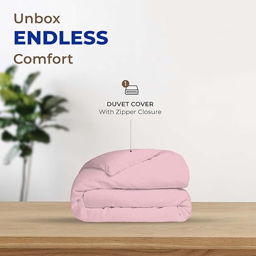 Miniatura 3 de Funda nórdica tamaño QueenMatrimonial, 1000 hilos satén 1 pieza de algodón egipcio calidad funda nórdica 100% algodón puro, cierre de cremallera, 7