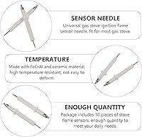 Vista 6 de 30 piezas de sensor de aguja, quemador de estufa de gas, encendedor de horno de gas, piezas de estufa de gas, sensor de incendio, parrilla