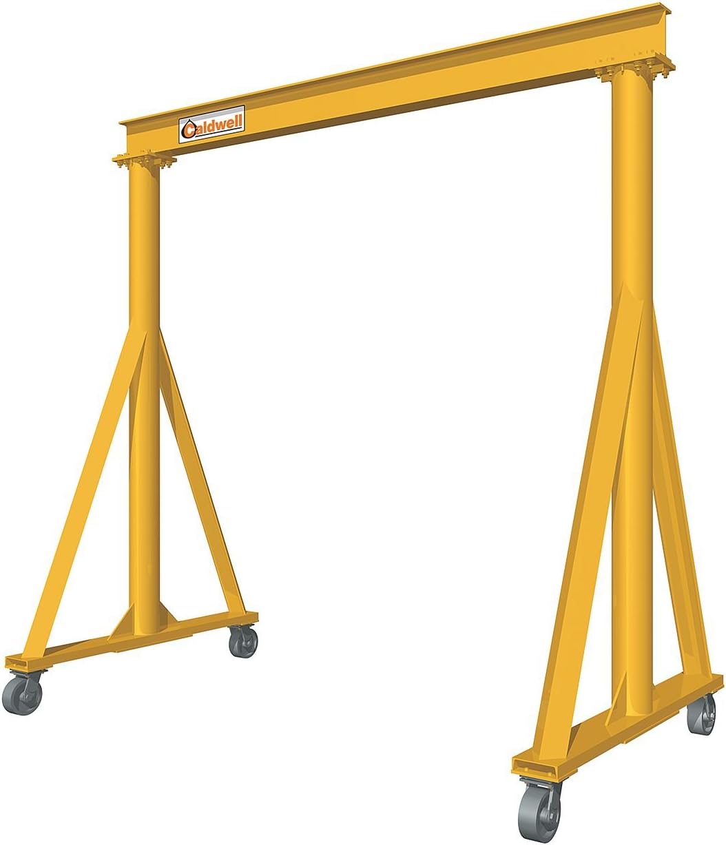 The Caldwell Group - H90-3-10/14 - Portable Gantry Crane, 6, 000 lb Load Capacity, 4.66 in I Beam Flange Width