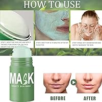 Vista 5 de Yuriga - Máscara de limpieza profunda de té verde, máscara removedor de puntos negros para todo