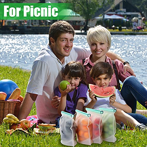 image for 【Upgrade】Cadrim Reusable Extra Thick Silicone Food Storage Bags - 