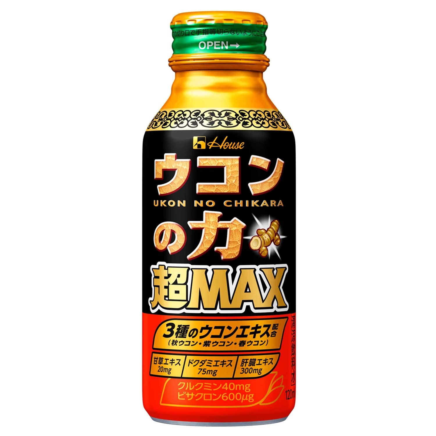 ウコンの力 Amazon | ハウスウェルネスフーズ ウコンの力 超MAX 120ml×6本