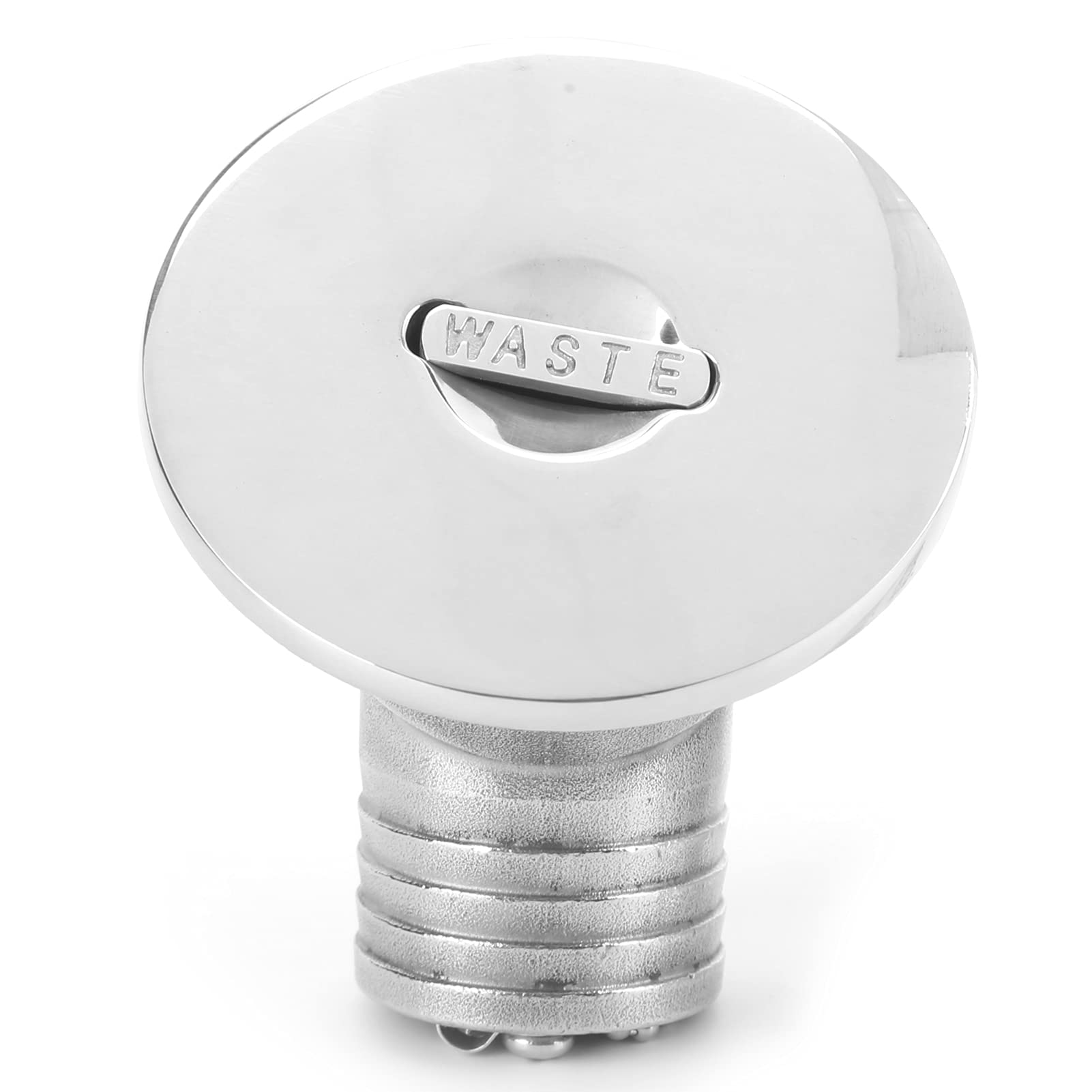 Tappo per Bocchettone di Carico per Barche 38mm, Acciaio | Porta di iniezione del carburante per acqua marina, catena fissa, per motoscafo RV per barca da pesca