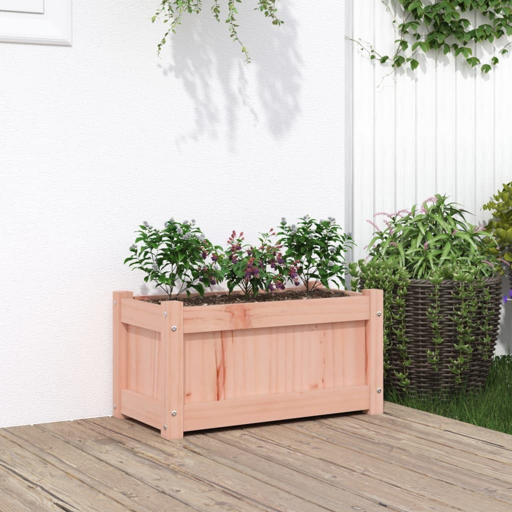 Maceta de jardín de madera maciza para renovar el diseño de su terraza
