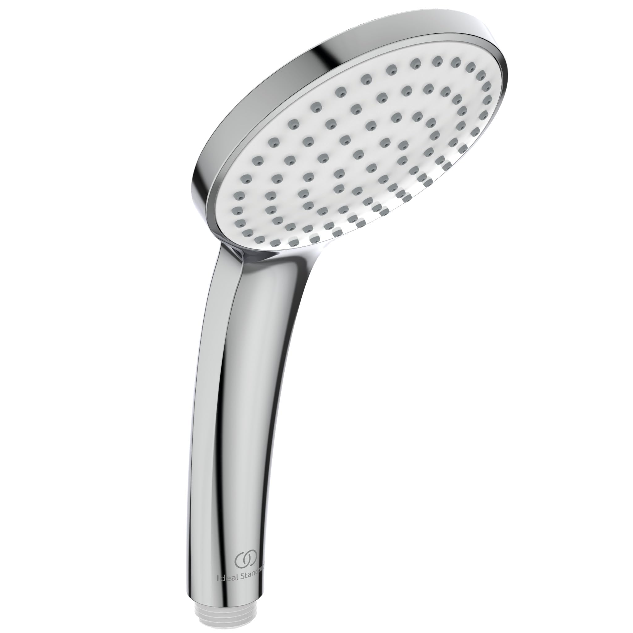 Ideal Standard – Idealrain Low-aerosol 1-Function Hand Shower, Water-Saving Shower Head for Incomparable Shower Moments, EasyClean nozzles, Ø 10 cm, Chrome