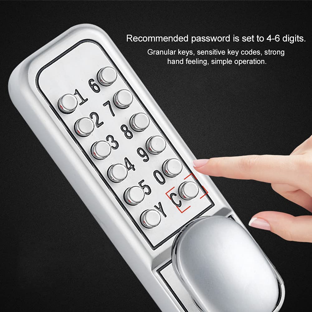 Blocco Password Meccanico, Materiale in Lega di Zinco, Lucchetto a Combinazione 1-11 Cifre, Impermeabile, Non Necessita di Alimentazione a Batteria, Funzionamento Semplice,