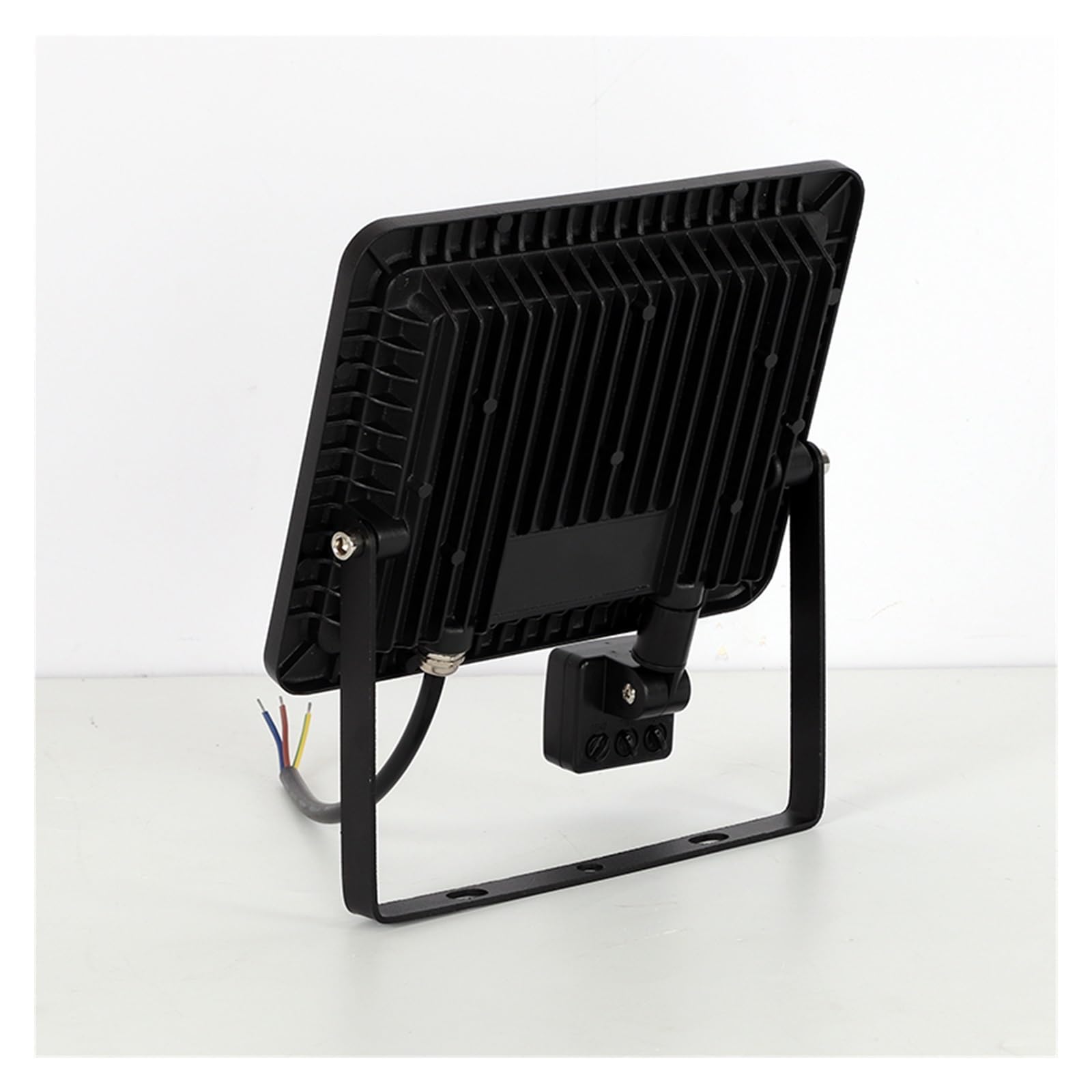 Zewnętrzne światło powodziowe 30W 50W 100W Indukcyjny Reflektor Led Z Regulowanym Reflektorem Czujnikiem PIR Street Square Oświetlenie Zewnętrzne Oświetlenie miejsca pracy(Wit,100W)