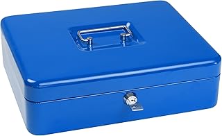 NEU!! SAX Geldkassette 30x24x9 cm,Münzeinsatz, Blau