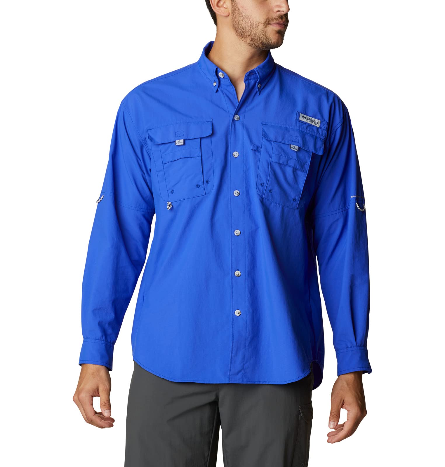 Columbia Men's Bahama II UPF 30 Long Sleeve PFG Fishing Shirt, Tanzanite, 3X