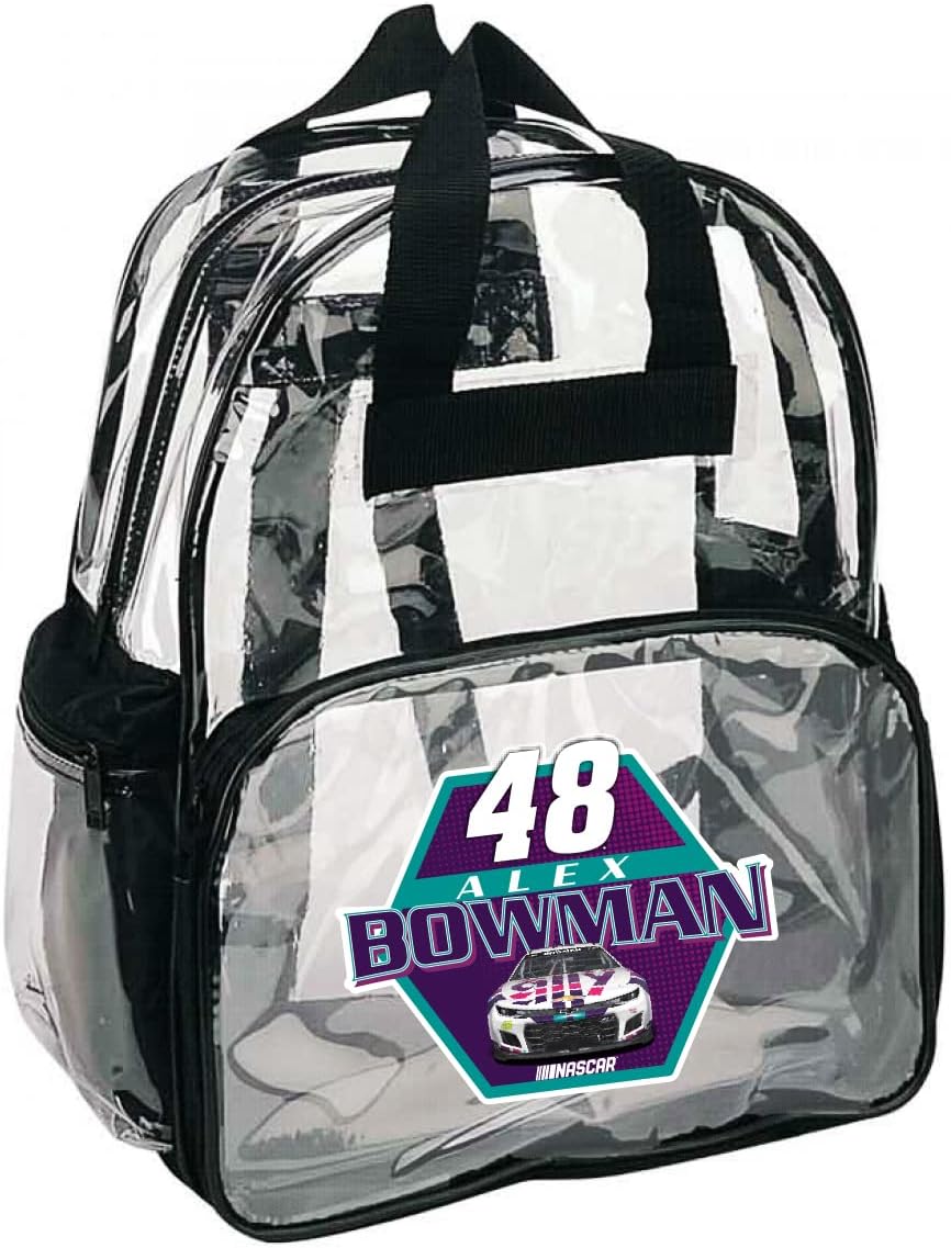 R and R Imports NASCAR #48 Alex Bowman Clear Backpack-NASCAR Backpack-NEW for 2022