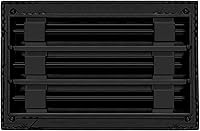 Vista 2 de BUILDMART - Cubierta de ventilación de CA moderna de 10 x 6 - Ventilación de aire negra decorativa - Difusor de ranura lineal estándar - Rejilla