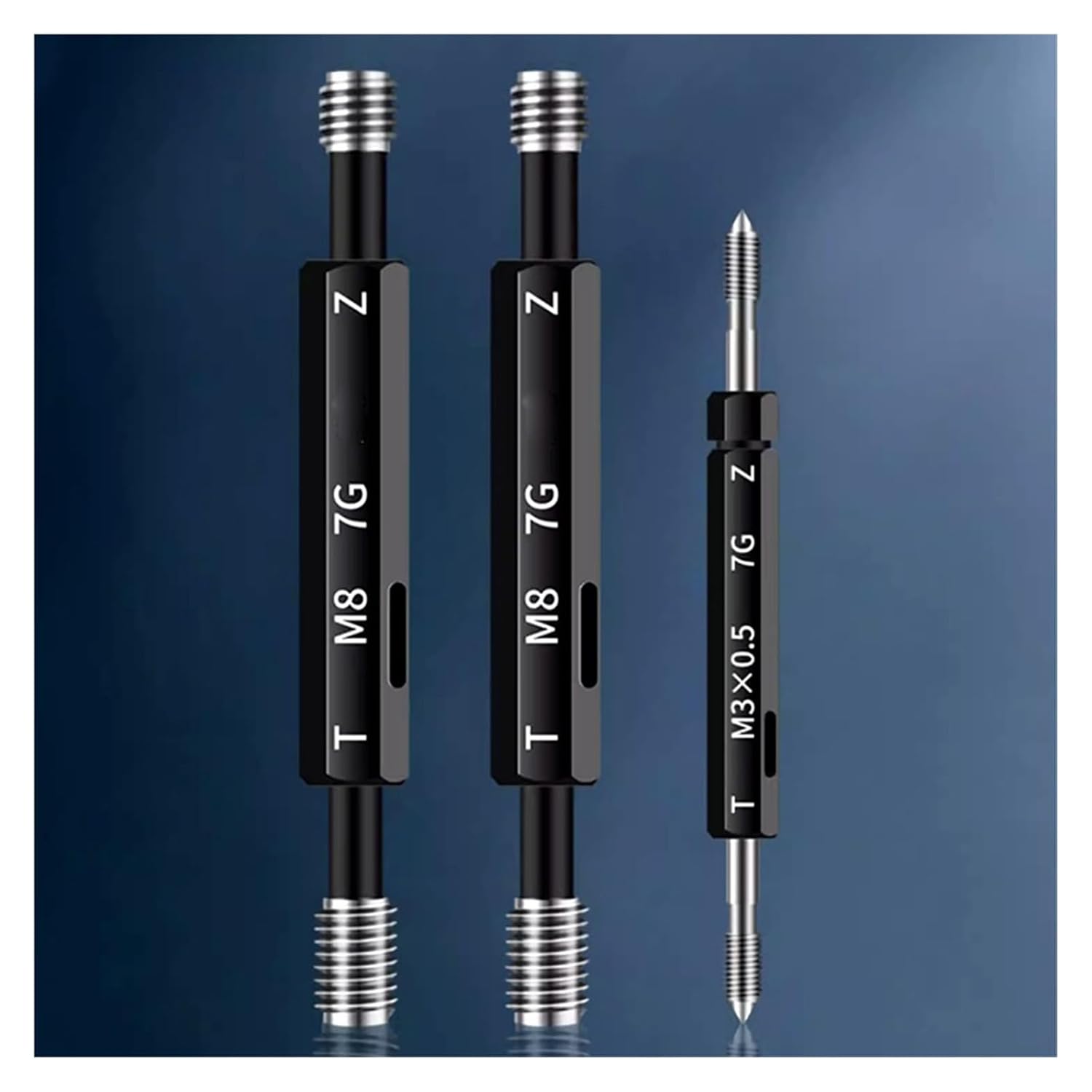 1PCS Steel fine Thread Gauge 7H M14 M15 M16 M17 M18 M19 M20 M21 M22 Thread Distance 2 1.5 .25 0.75(M18X1.5 7G)
