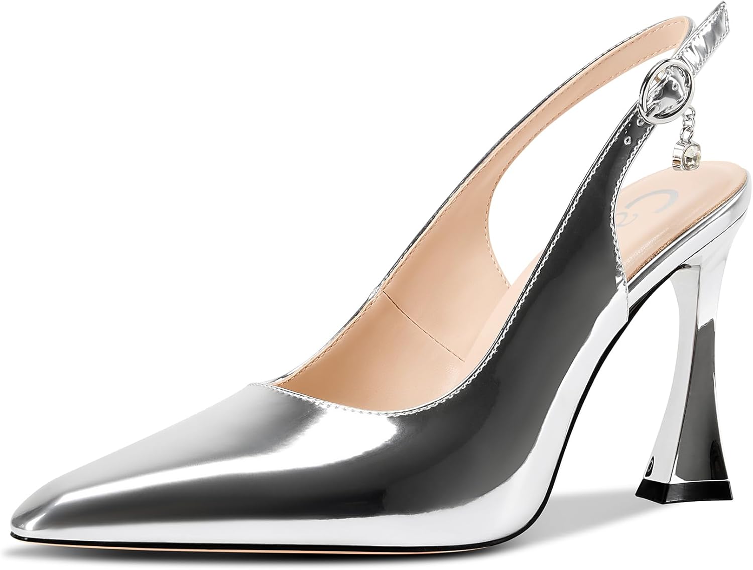 Scarpe Donna Zhabtuc Tacchi Alti 10cm Slingback Punta - Decolleté Eleganti EU 36-42 - Foto 12