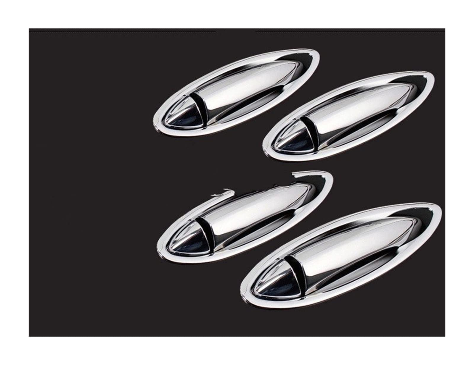 QWQTHGS Car Exterior Door Handle Cap for Cruze 2014-2017 Chrome Car Door Handle Cover + Cup Bowl Trim Sticker Accessories