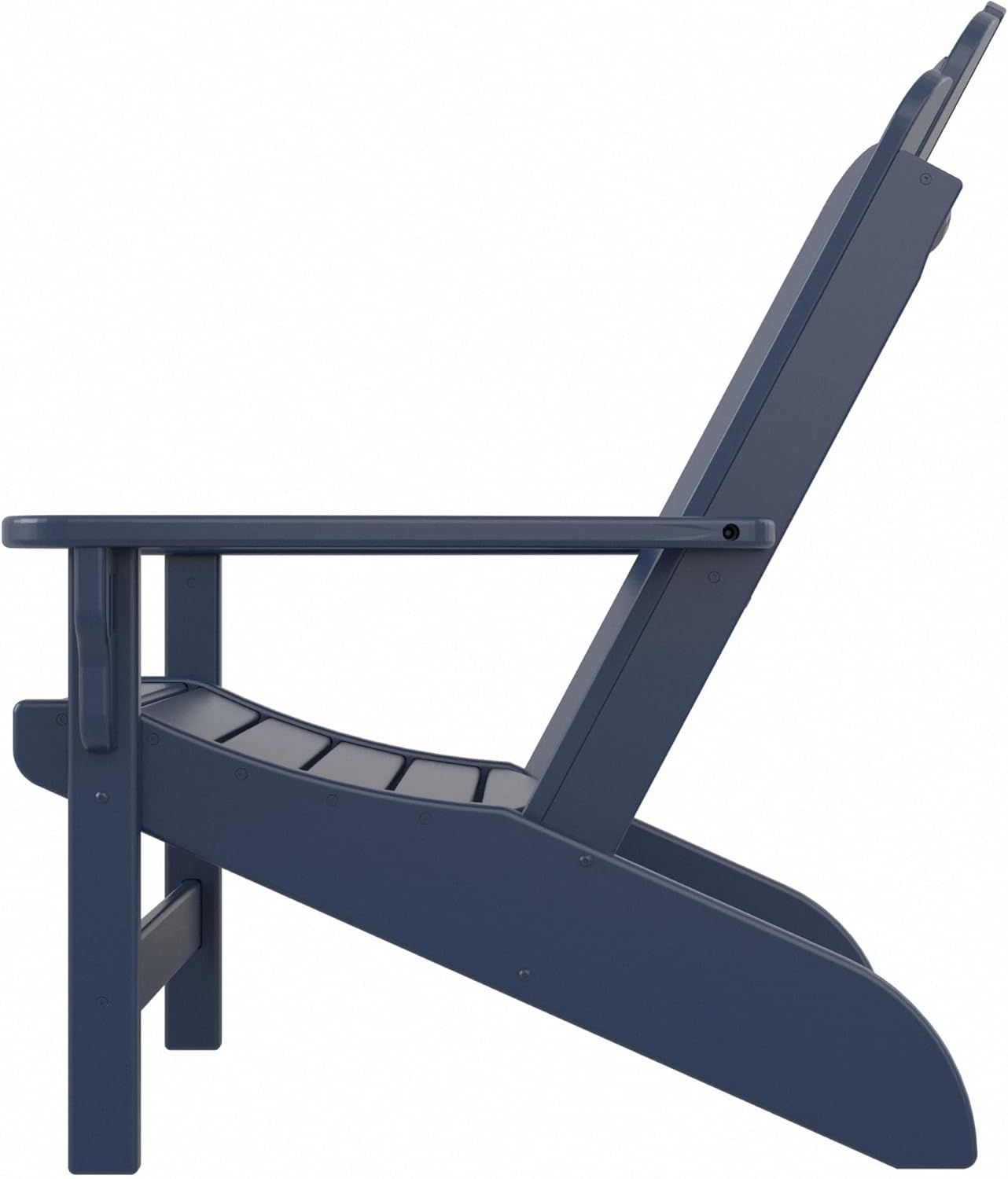 Original Pawleys Island Navy DuraWood Essentials Adirondack Chair – Eco-Friendly Recycled Material, Stainless Steel Hardware, Smooth Fit N Finish, Handcrafted in The Carolinas