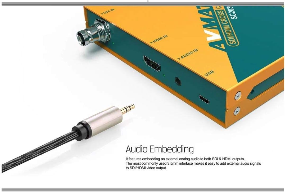 Bеѕt Cуbеr Dеаlѕ 🔥 AVMATRIX SC2030 3G-SDI/ HDMI Scaling Cross Converter Input: HDMI×1 or SDI×1, Analog Audio×1 Output: 3G-SDI×2, HDMI×1