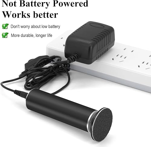 Miniatura 8 de Removedor eléctrico de callos para pies, velocidad ajustable, lijadora eléctrica para pies, herramientas de pedicura para pies, removedor de piel