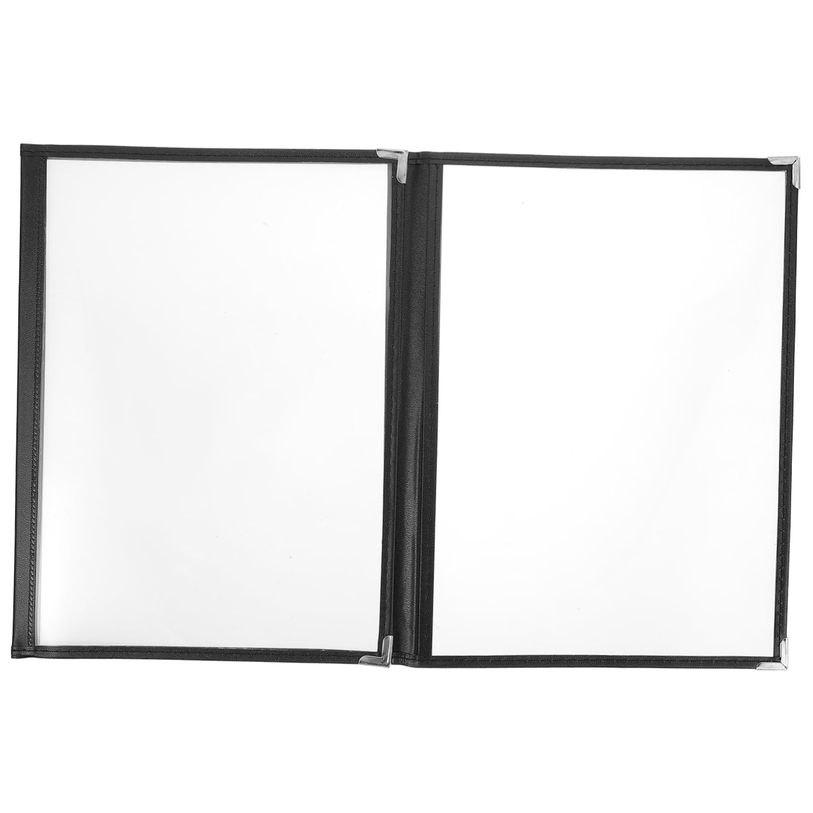 iplusmile 15piezas Carpeta De Menú Transparente De Pvc Funda De Menú Elegante y Resistente Para Restaurantes Diseño Esquinas Redondeadas Alta Capacidad y Fácil De Limpiar