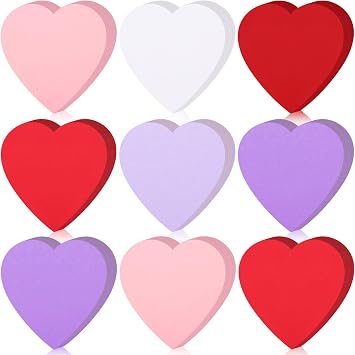 Kisston 360 Pcs Heart Cutouts Paper 3.9 Inch Valentine Cut Outs Bulletin Board Decorations Pink Red Heart Shaped Die Cuts for DIY Classroom Love and Peace School Craft ProjectsStylish Colors