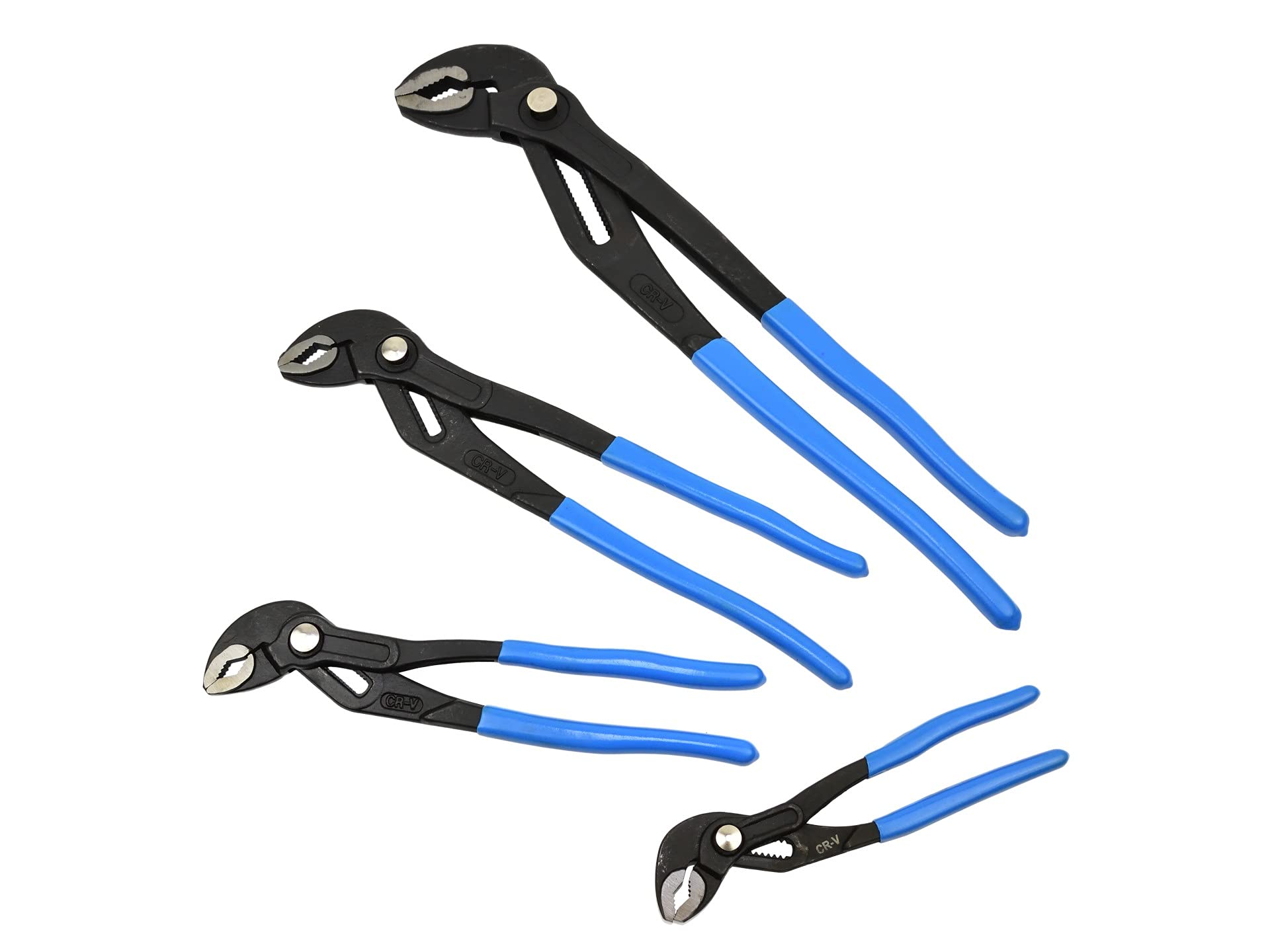 SET PINZE POLIGRIP 4PZ CON PULSANTE REGOLABILI PAPPAGALLO 175 250 300 400 mm
