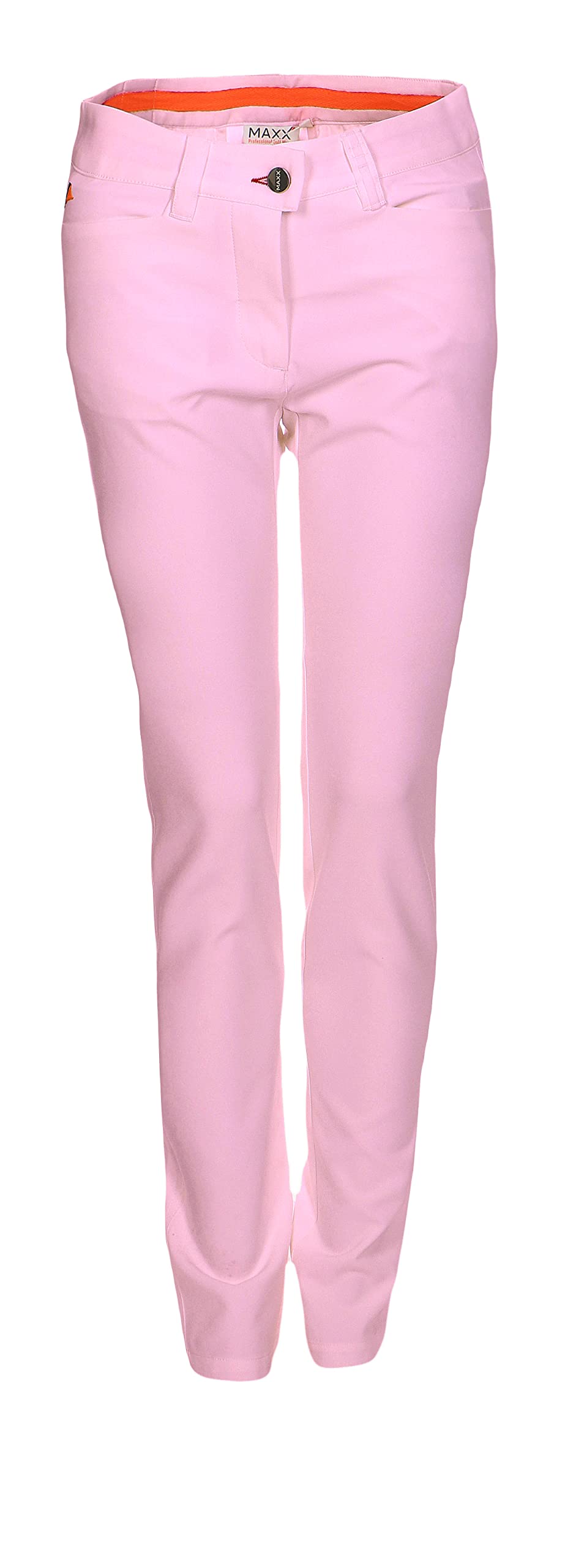 Maxx 152 - Pantaloni da golf da ragazza, con cintura regolabile, colore: rosso
