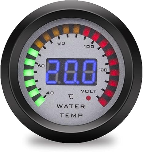 Amazon Co Jp 自動インジケータ 2 52mm水温メーターデジタルディスプレイ 150 の自動温度センサー工場販売12v車の補正アクセサリー 電気ターボチャージャー Color Water Temp Gauge 車 バイク