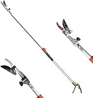 Vista 10 de GARTOL Podadora para jardín, corta hasta 1 pulgada y sujeta la podadora telescópica de poste, recolector de frutas con cabezal de hoja giratoria