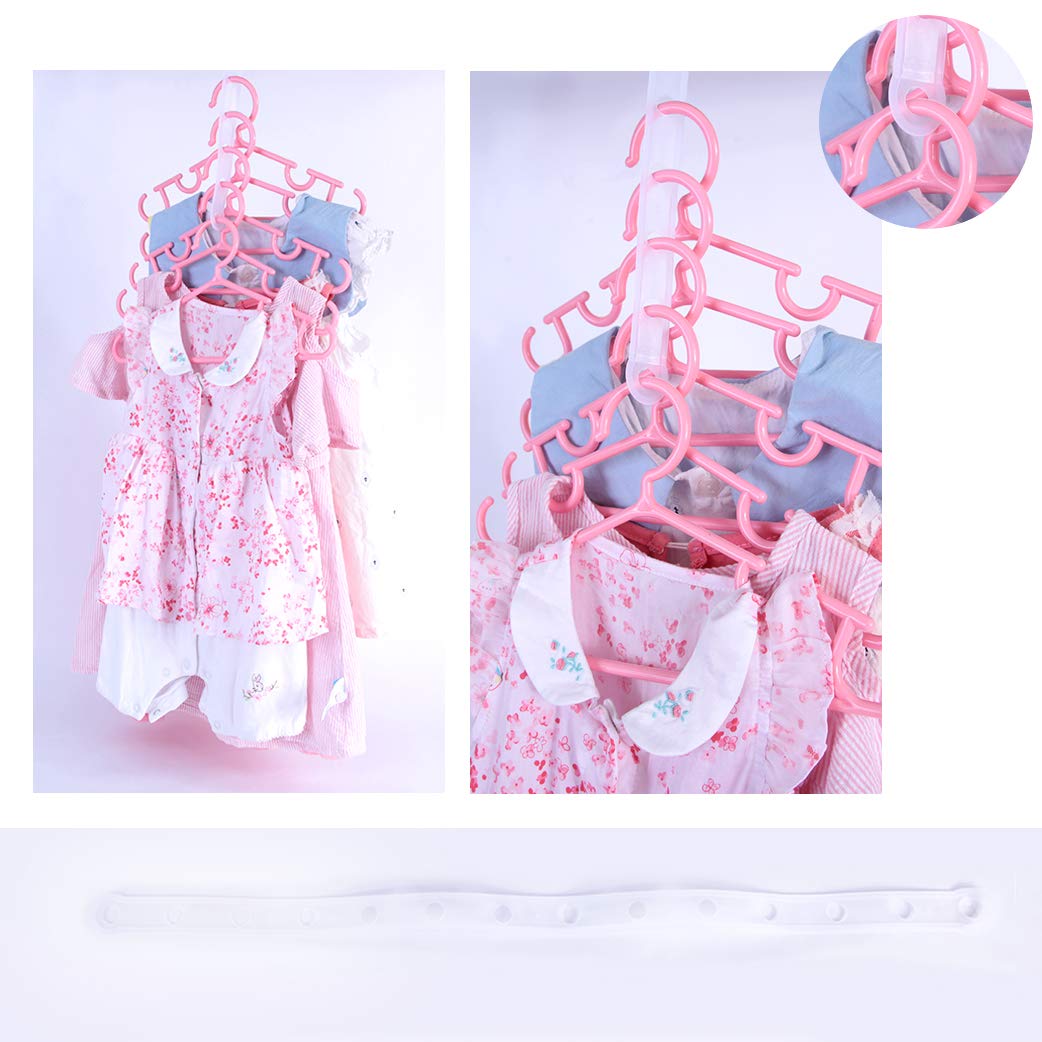 Grucce Appendiabiti per Bambini Neonati 40 Pezzi 27cm + Organizzatore