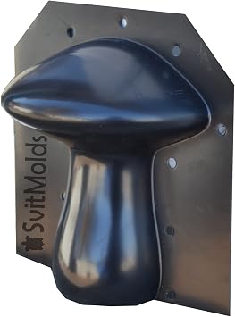 SvitMolds Concrete Mold DIY 3D Mushrooms Black ABC Plastic Statue Decor Garden Decor Decoration Home Decor,Yard, Fairy Garden - Lawn Ornament Decor D62