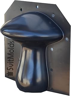 SvitMolds Concrete Mold DIY 3D Mushrooms Black ABC Plastic Statue Decor Garden Decor Decoration Home Decor,Yard, Fairy Garden - Lawn Ornament Décor (D62)