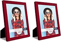 Vista 38 de Renditions Gallery - Set de 2 marcos de fotos de 4 x 6 pulgadas, estilo moderno de alta gama, hechos de madera maciza y vidrio de alta definición