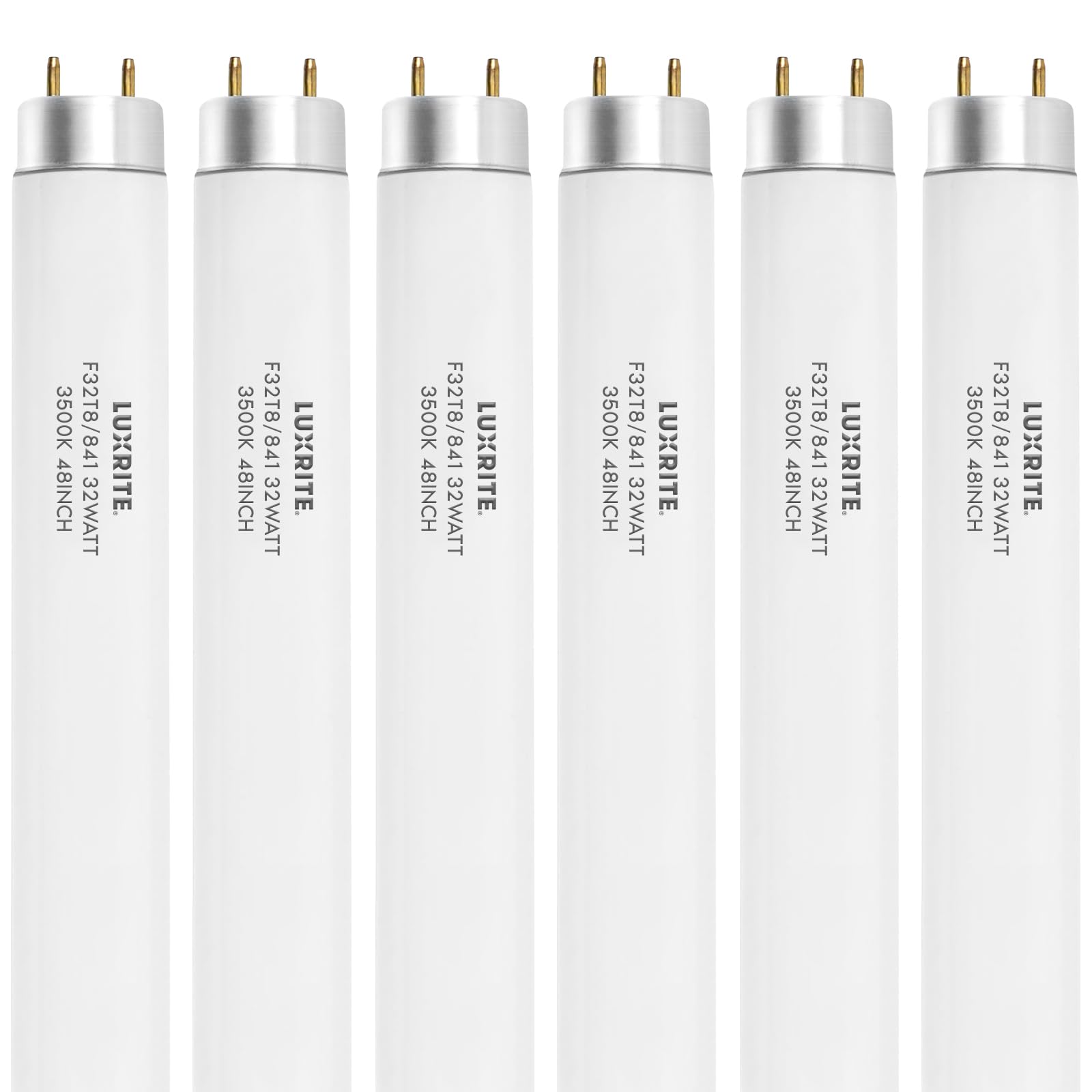 LUXRITE F32T8/835 32W 48 Inch T8 Fluorescent Tube Light Bulb