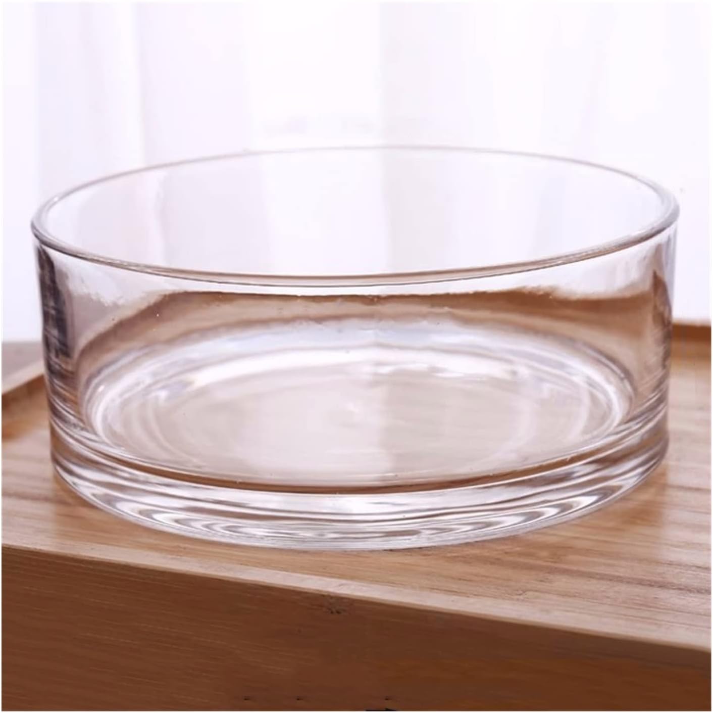 Vase Thickened Straight Tube Vase Glass Aquarium Cylindrical Large Living Room Floor To Floor Flower Vase Water Raised Flower Transparent Glass Ornament Suitable for dining and living room home decora