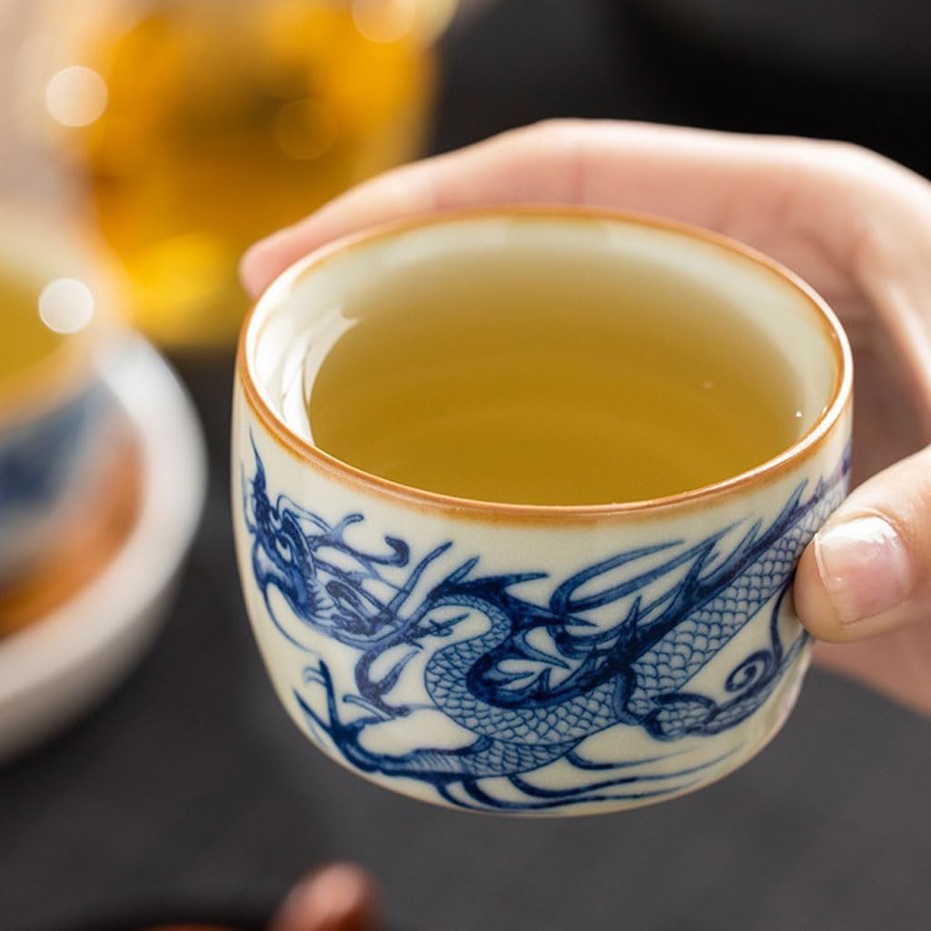 GSOUL Kungfu Tea cup Exquisite Tea Cups Host Home Use Office Afternoon Party Kung Fu Set Single Small Tea Cups