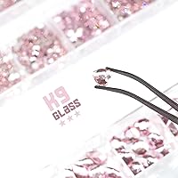 Vista 72 de 4 Boxes Emerald Green Rhinestones Glitters 24 Shapes K9 Glass Gems Stones Flatback Round Diamonds Crystals Nail Art Charms Supplies for Nails Faces