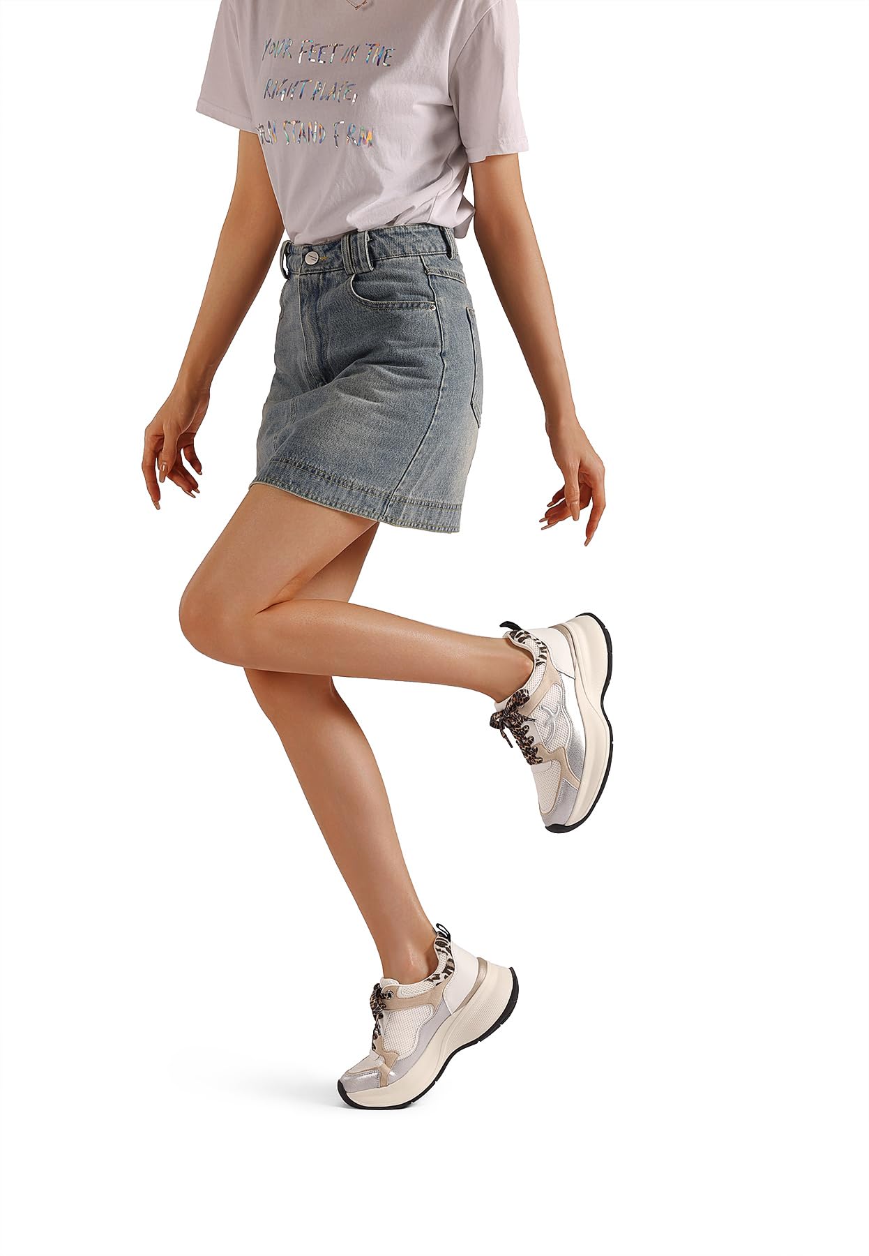 QUEEN HELENA Sneakers Platform Donna X34-34