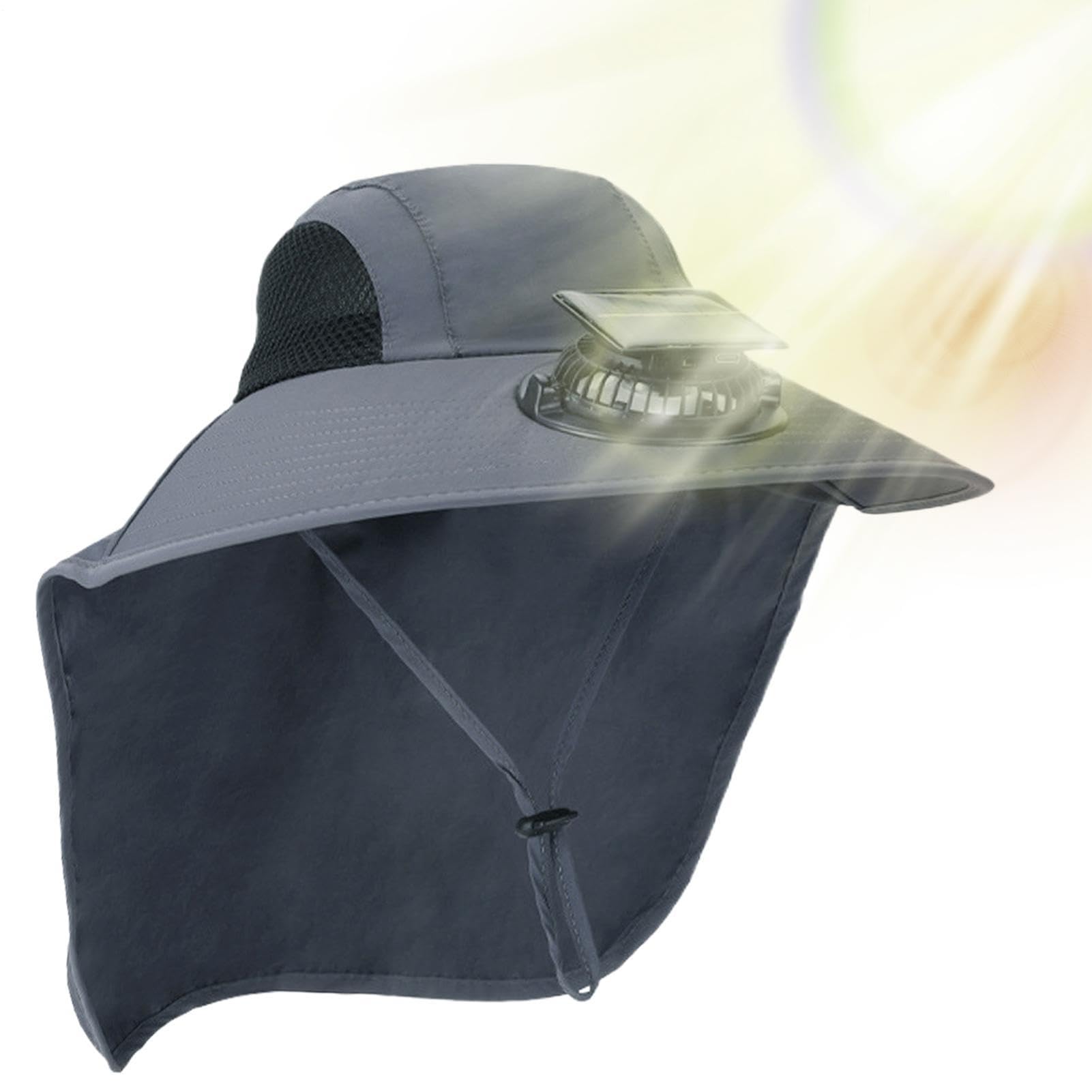 Cappello da sole Sport all'aria aperta Ventilatori Energia Solare Cappelli