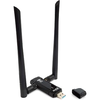 ALFA NETWORK Long-term Wide Coverage Dual Band AC1200 USB Wireless Wi-Fi Adapter W / High Sensitivity External Antenna - Window