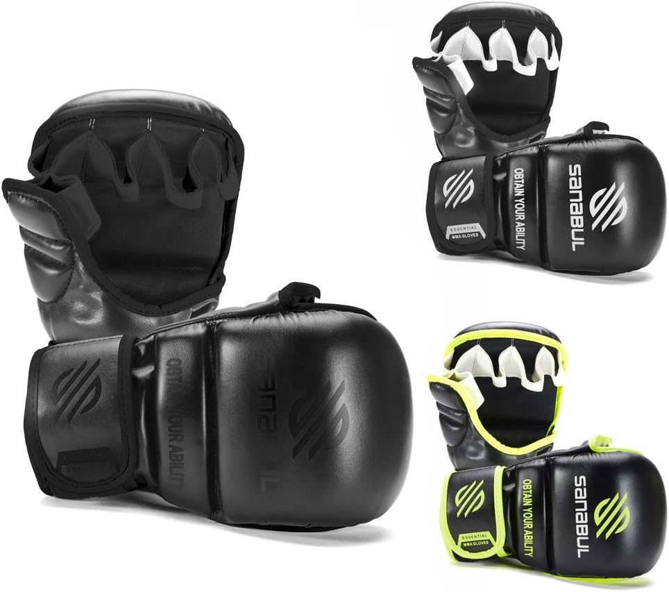 Sanabul Essential 7 oz MMA Hybrid Sparring Gloves : Sports & Outdoors
