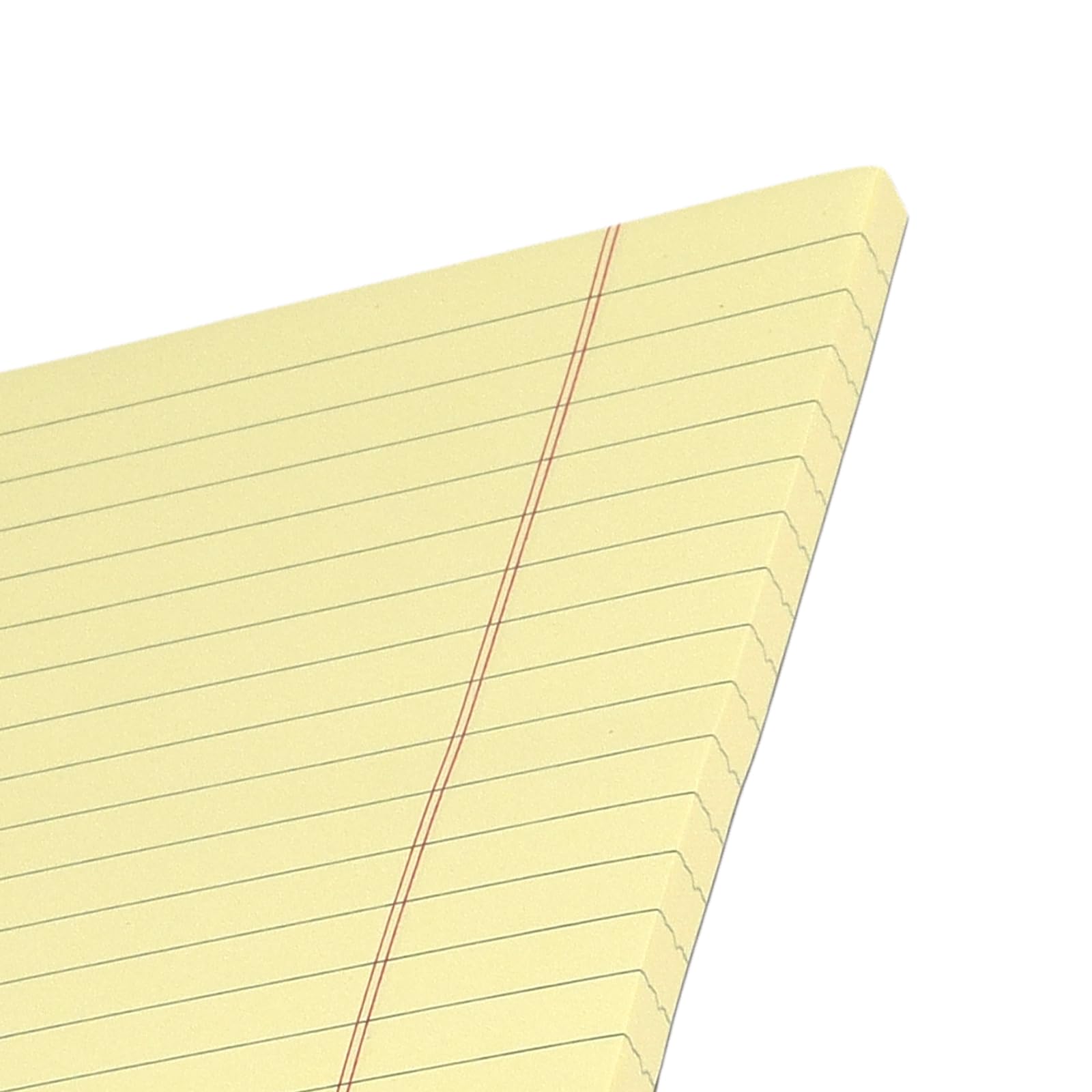 MOUYAT Confezione da 20 blocchi legali gialli da 12,7 x 20,3 cm, a righe universitarie, 100 fogli per blocco con bordo perforato per documenti in ufficio
