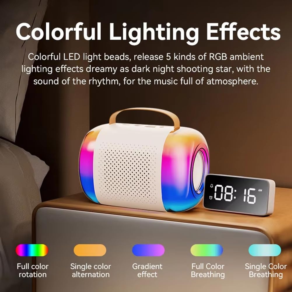 Micrófono con Altavoz Bluetooth K Song, Micrófono de Audio, Karaoke, Portátil para Niños, Hogar, K-Song, Estéreo Integrado B