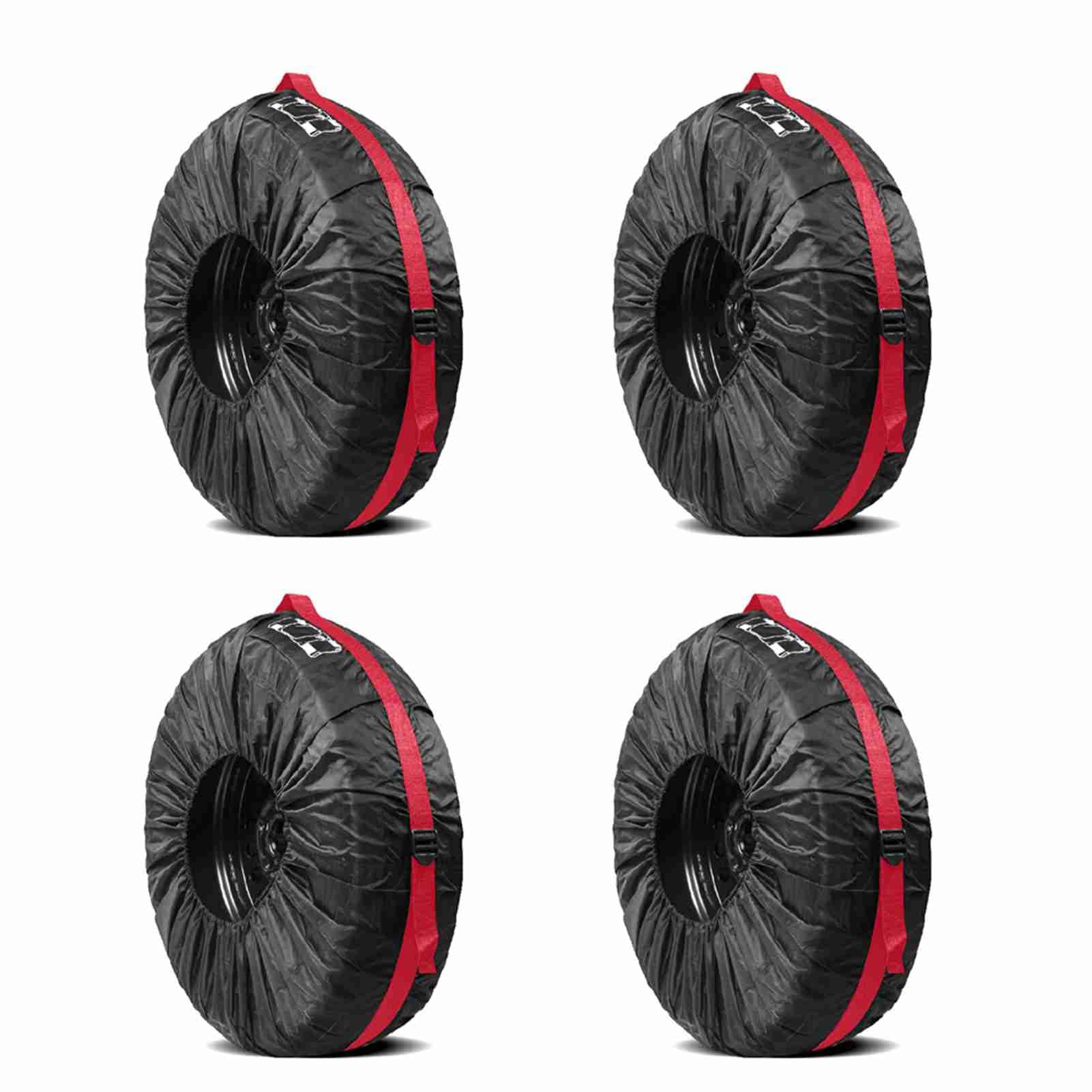 Tire Cover Protector Spare Tire for Cars, SUVs & Trucks Wheel Guard Fits 19-23 Inch Tires RV Trailer Accessories with Storage Bag (1 Piece Size L) — view 4