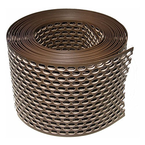 Baucompany24 Traufgitter 180 mm braun Rolle a 5 lfm