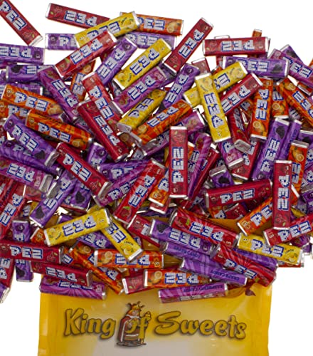 Pez Candy Assorted | Variety Flavors Movie Theater & Halloween Candy Pack | Xl 2 Pound Bulk Wrapped Individually Hard Pressed Peppermint Candy | Old School American Candy | Bulk King Of Sweets Bag #TOP29