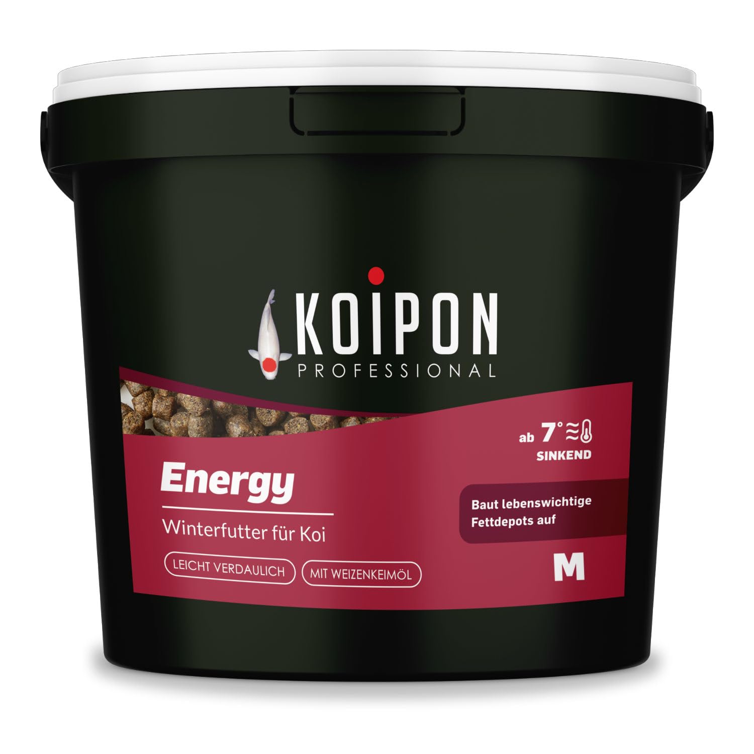 KOIPON Energy Winterfutter 3 kg 6 mm, sinkend, für Koi & Goldfische