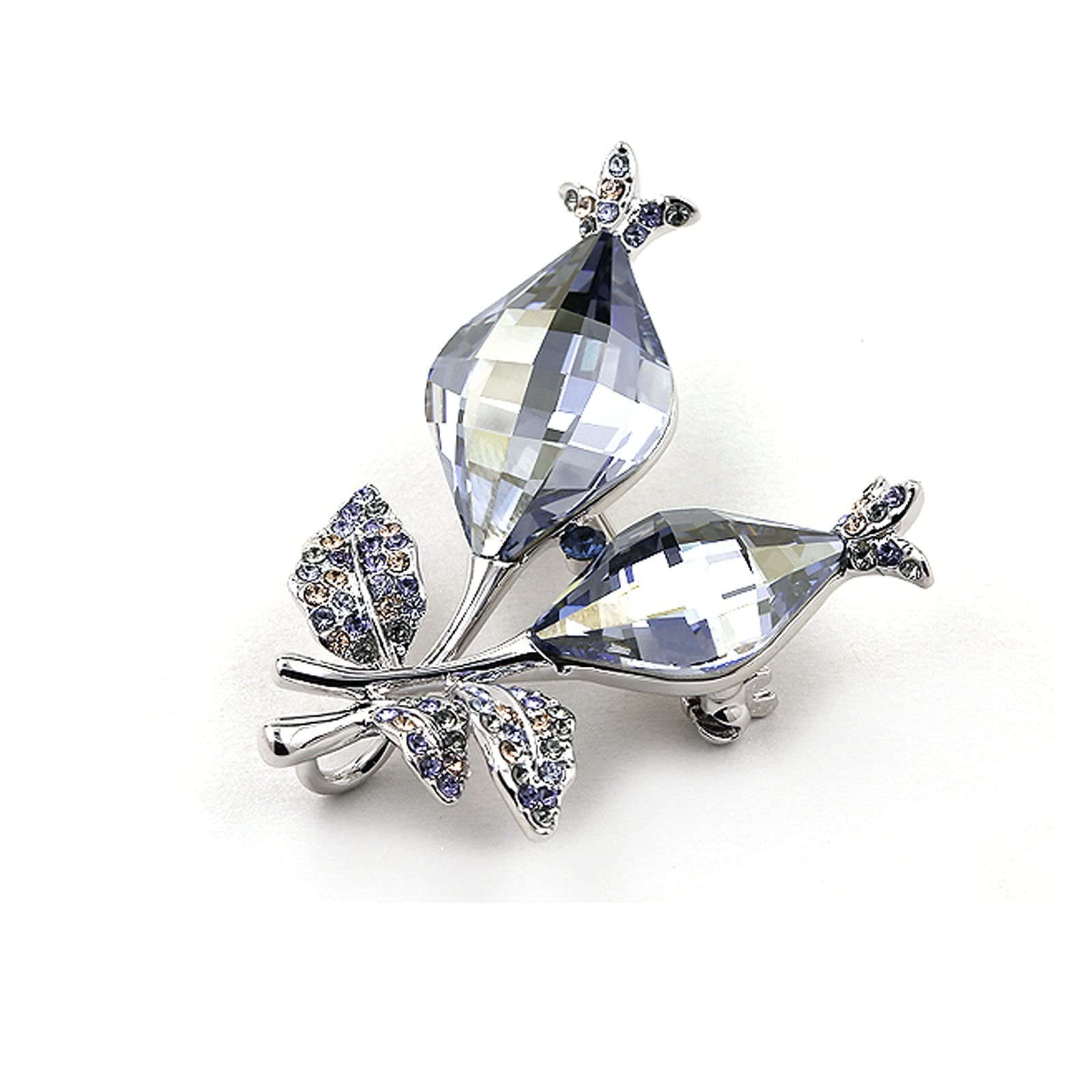 Frauen Brosche Mode Broschen für Frauen Kristall Elegante Brosche Pins Schal Schal Mantel Kleid Dekoration Zubehör Schmuck - Mutterstift für Hochzeit/Bankett Dekoration Anstecknadeln