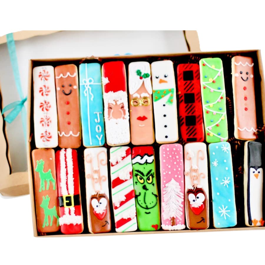 18 Pc. Christmas Cookie Stick Boxed Gift Set! Christmas, Holiday, Hostess Party Gift!