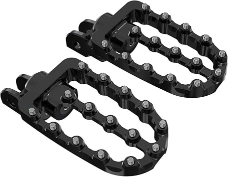 Motorcycle Footpegs for for KLR650 1987-2023 Motorcycle Front Foot Pegs Rotatable Footrest Footpegs Pedals Pedal Rest FootpegsBlack