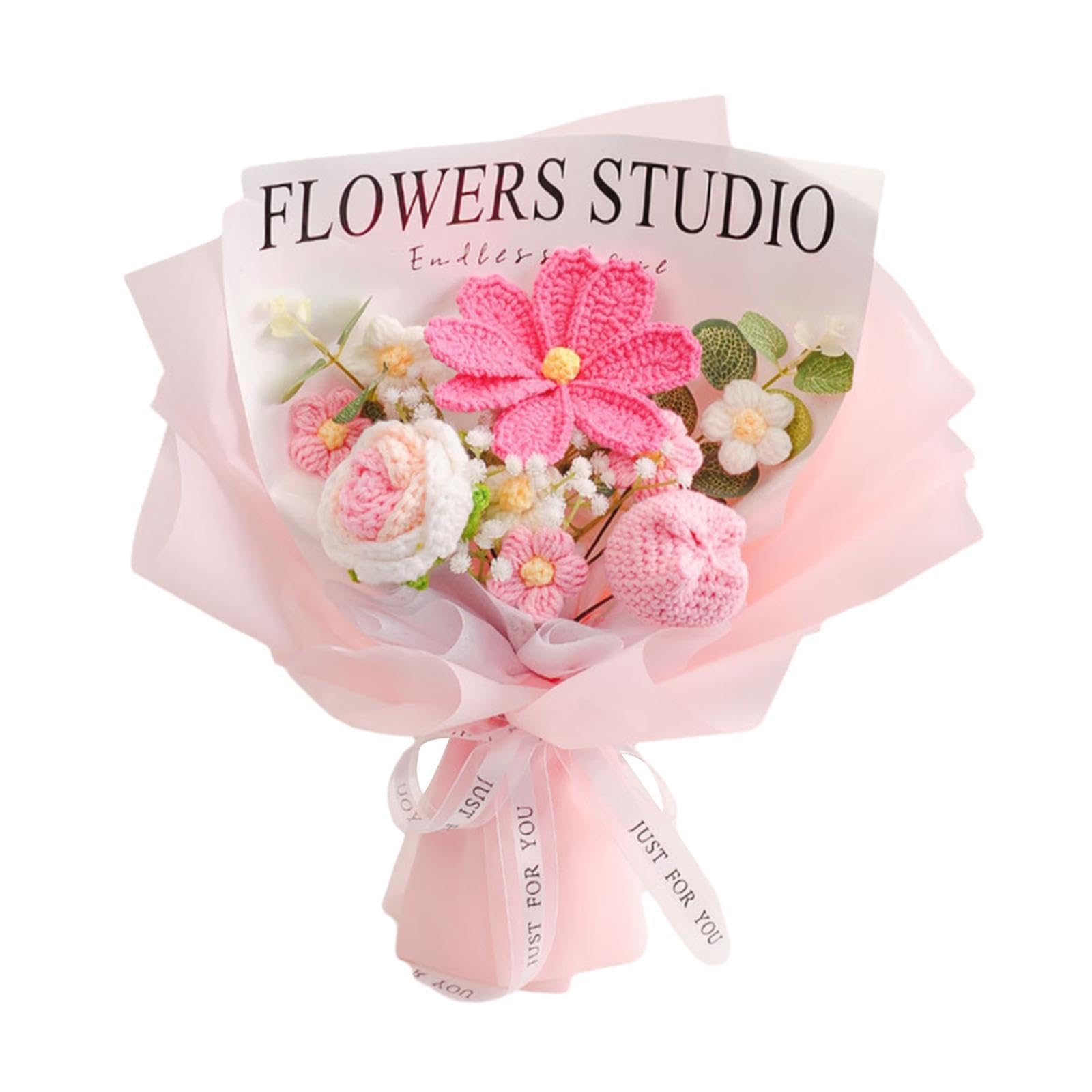 Amazon｜Toysmith かぎ針編みの花束 手作りのニットブーケ